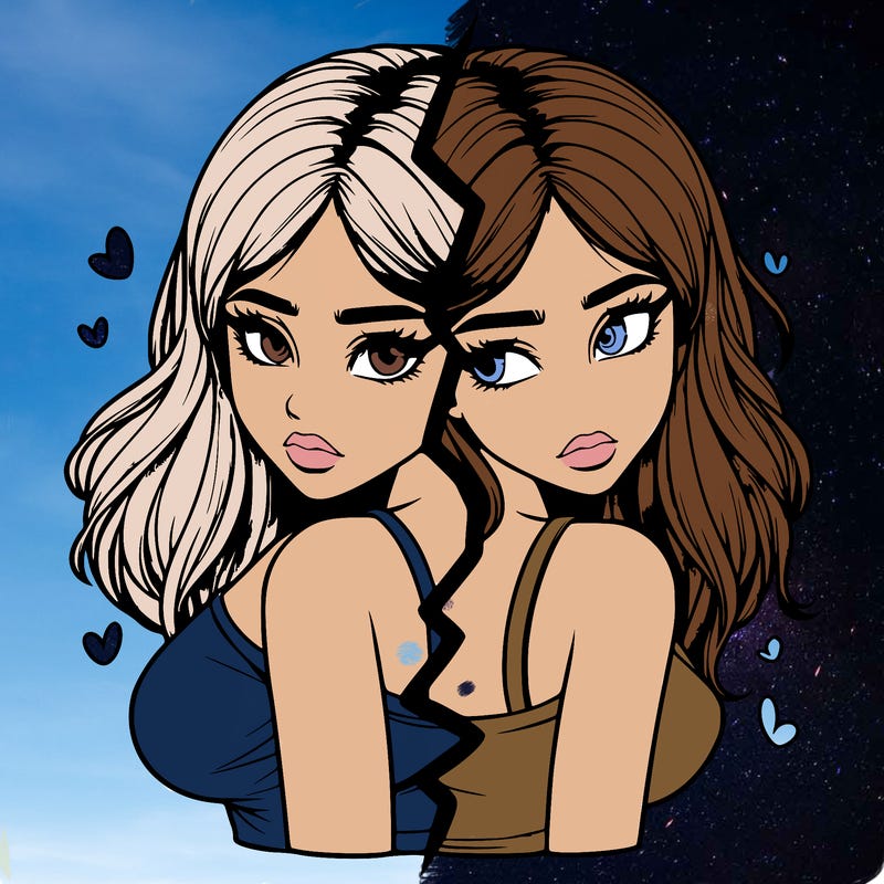 realistic girl split