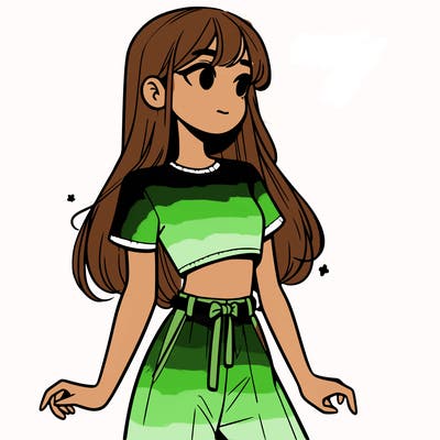 girl in a cute crop top