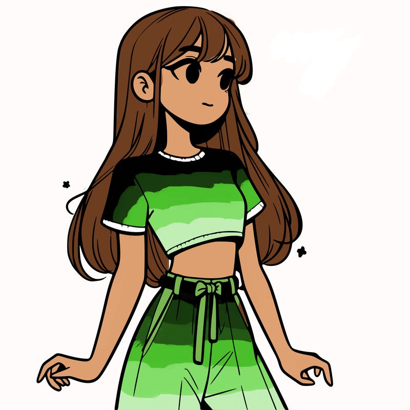 girl in a cute crop top