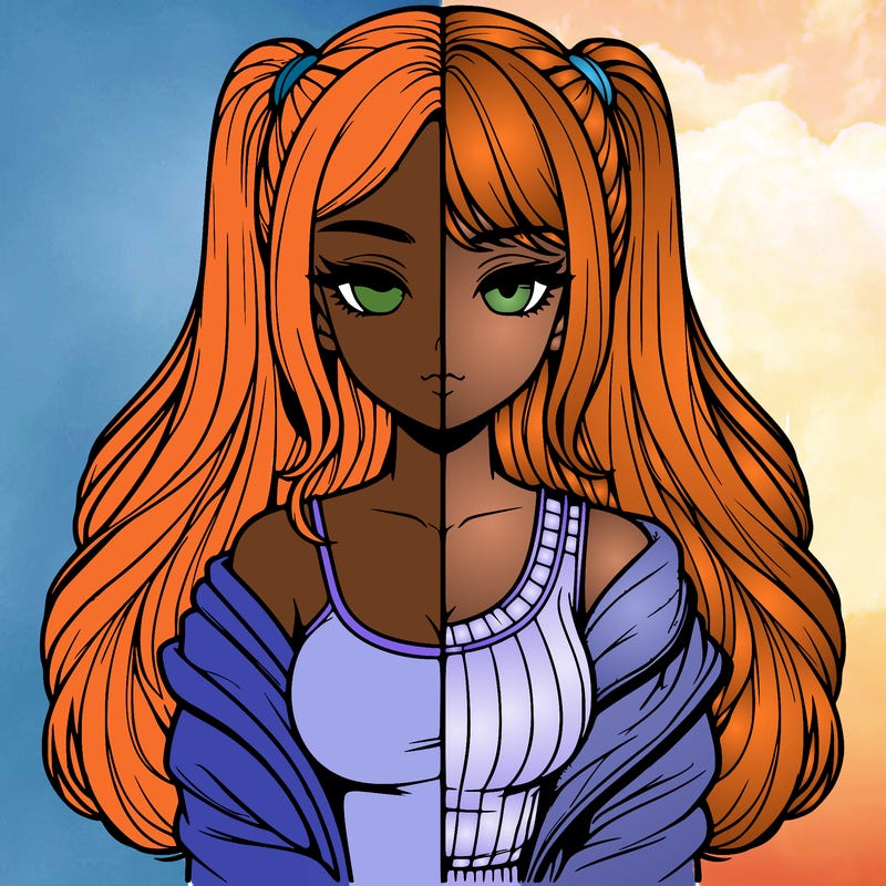 realistic girl split