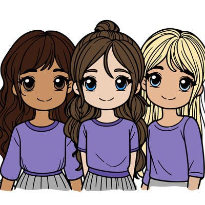 3 girls