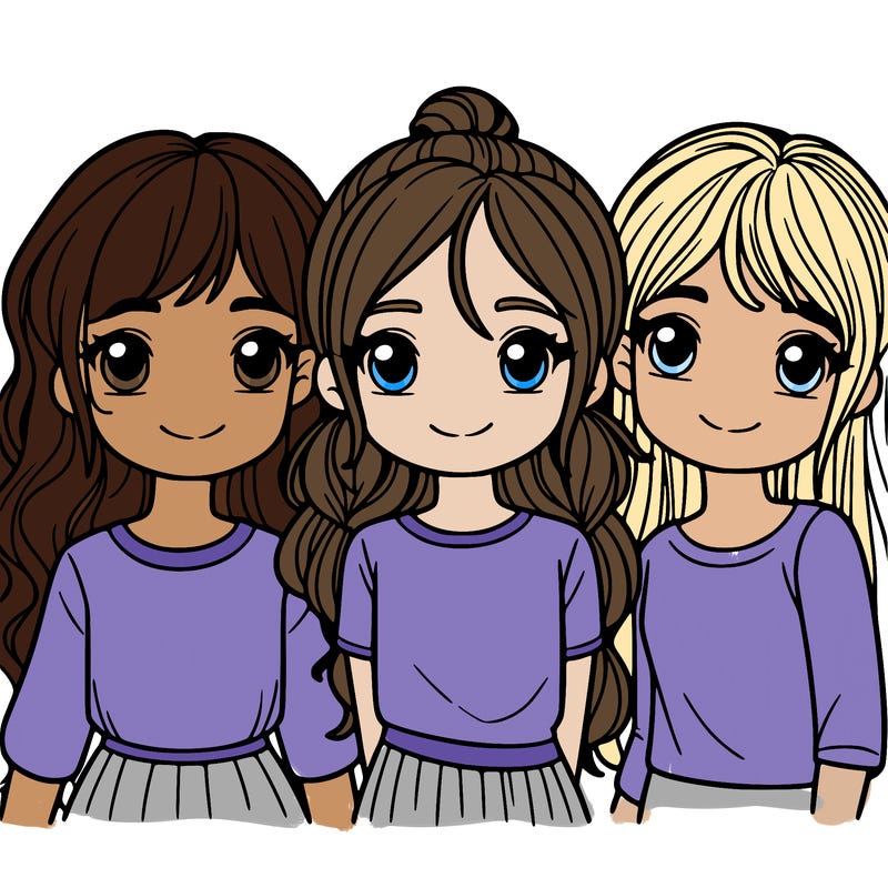 3 girls