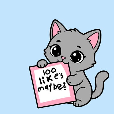 a small cat with a blank sheet of paper in its hand. the cat is sooooooo cute!