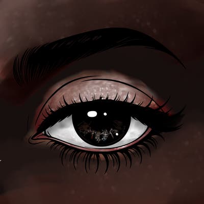 eye closed realistic