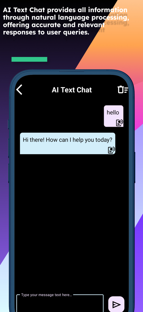 English Wolof Translator - Interfaz de Chat de Texto IA del Traductor de Wolof que muestra un intercambio de saludos.