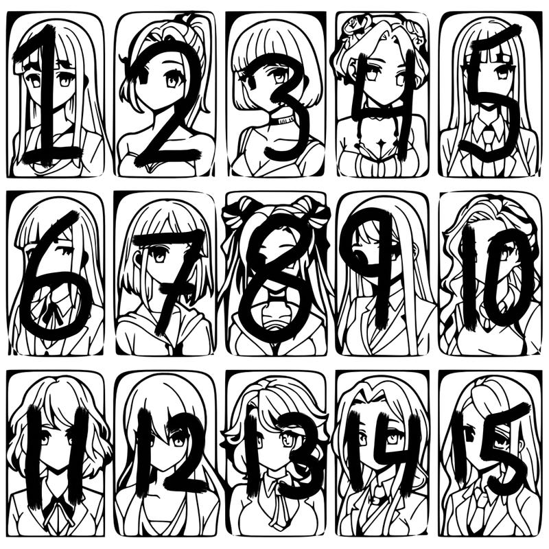 girls that look diffrent anime