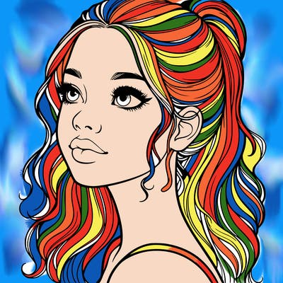 beautiful realistic girl