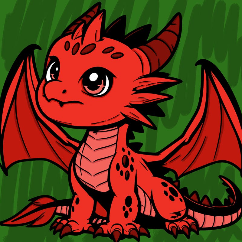 fierce baby night dragon