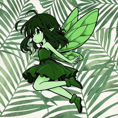 manga fairy flying