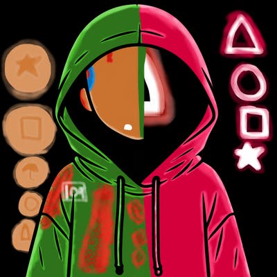 faceless girl in hoodie