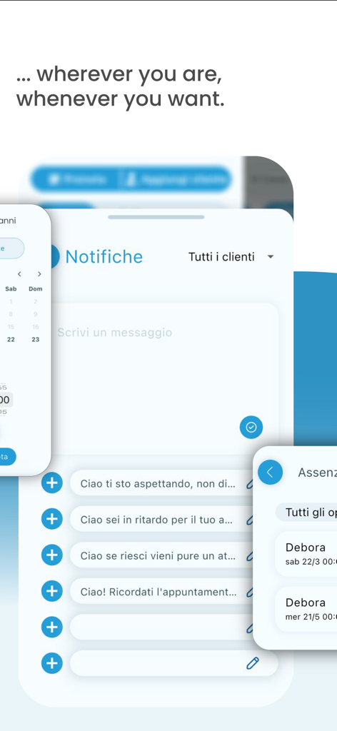 BarberApp Pro - A interface de notificações e mensagens de clientes da aplicação móvel BarberApp Pro.