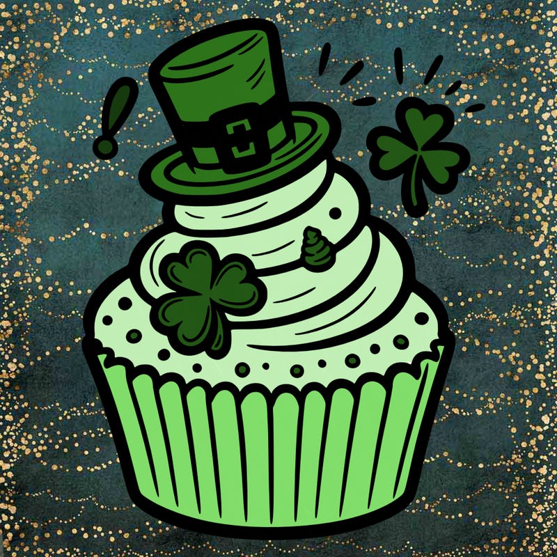 saint patrick’s day cupcake