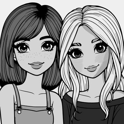 realistic girl best friends