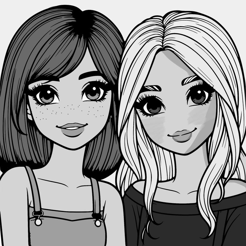 realistic girl best friends