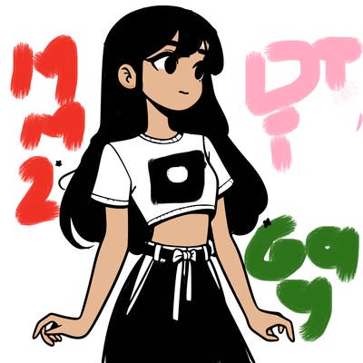 girl in a cute crop top