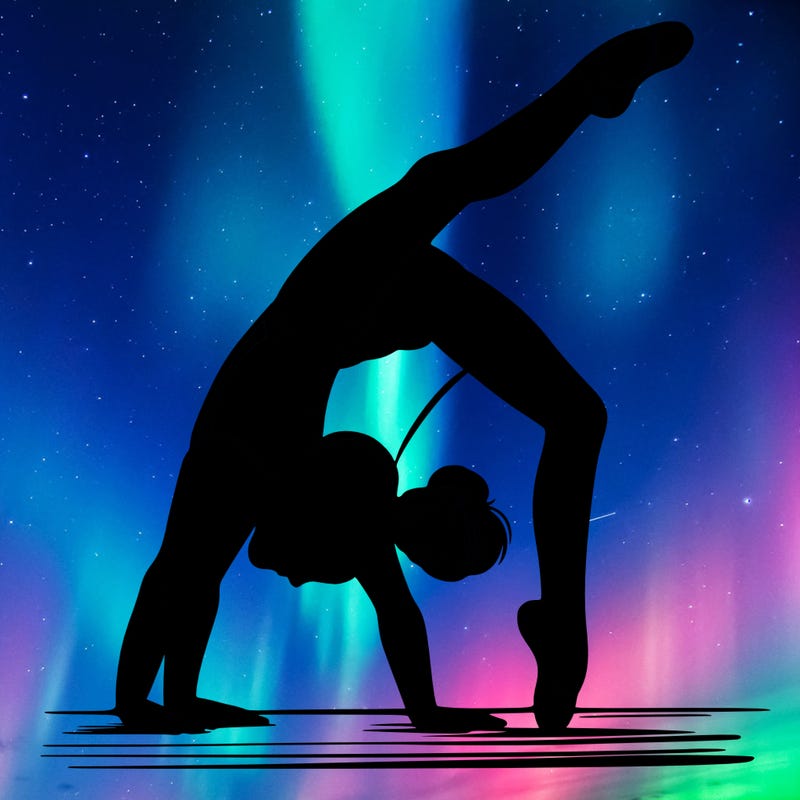 girl doing gymnastics