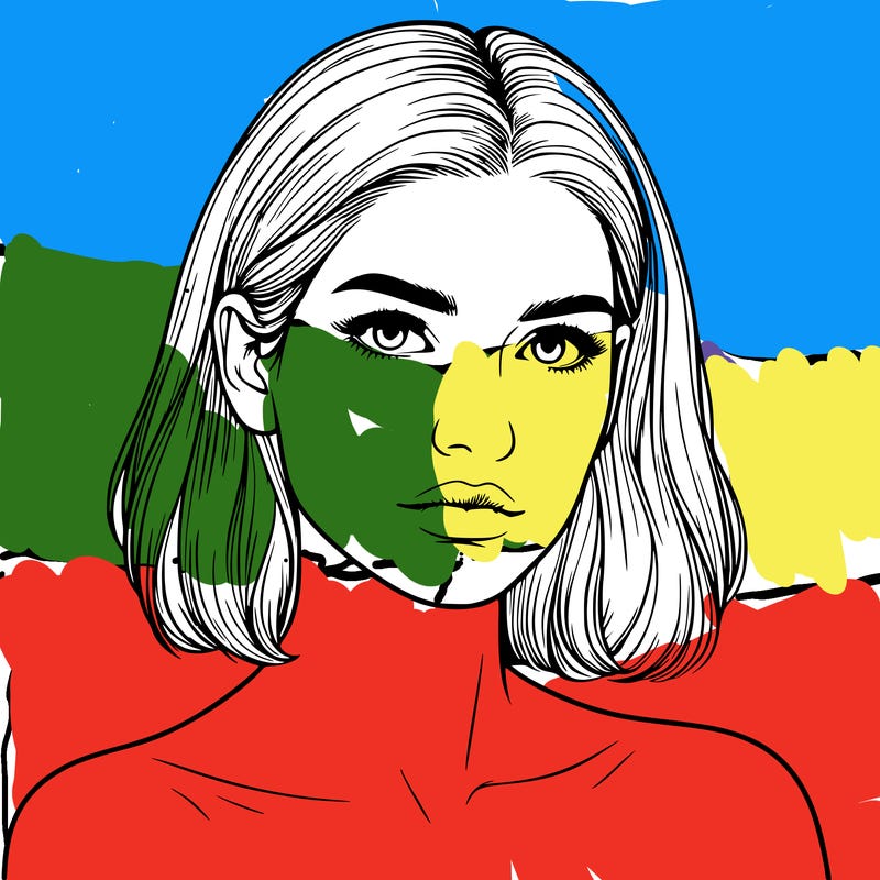 realistic portrait of woman