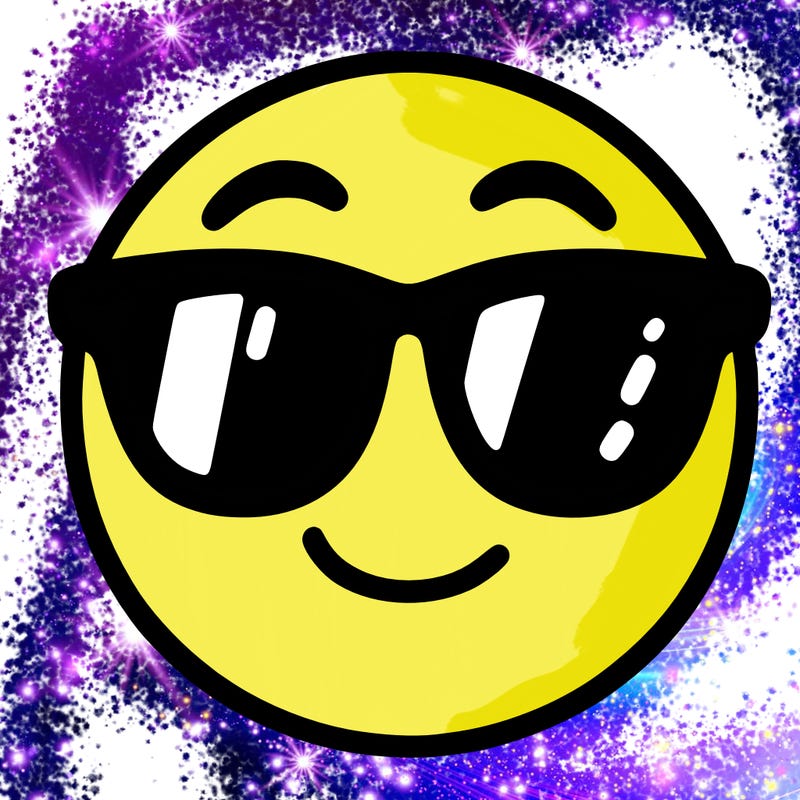 emoji with sunglasses