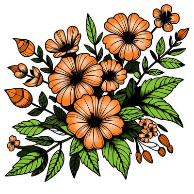 cool realistic flowers