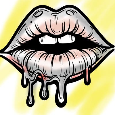 lips that look realistic and drip