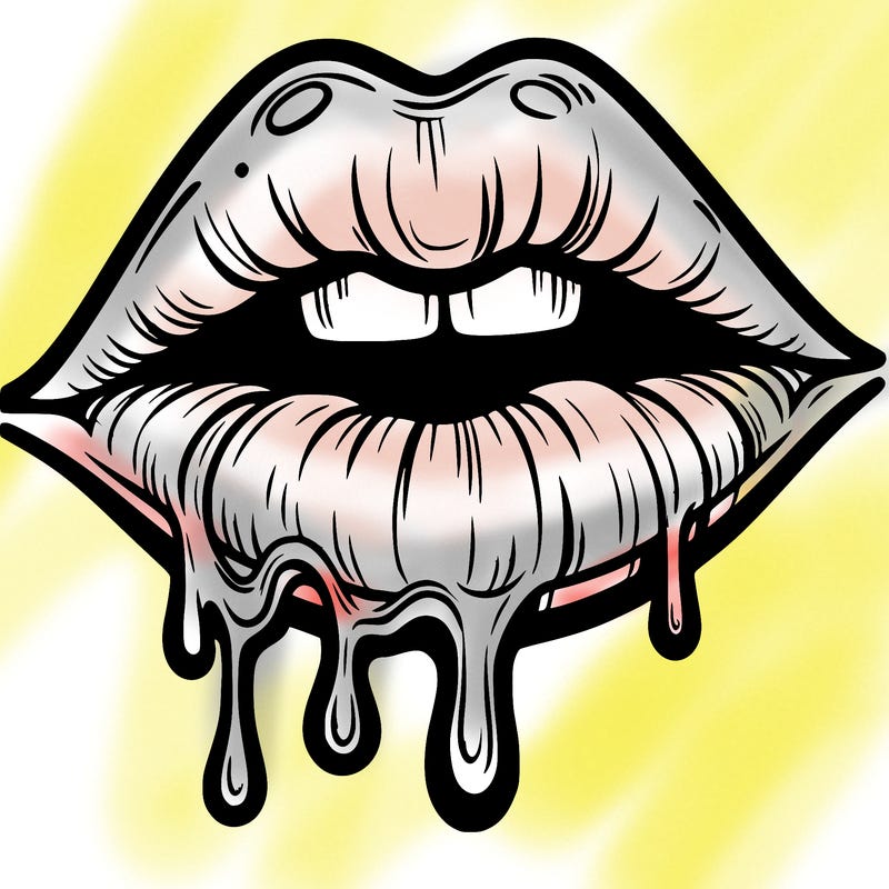 lips that look realistic and drip