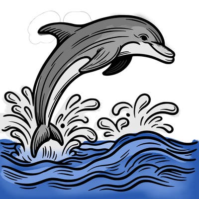 dolphin jumping