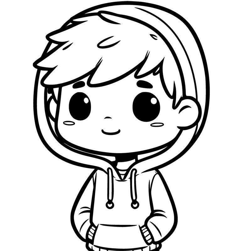 boy with hoodie