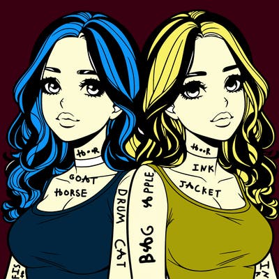 realistic twin sisters