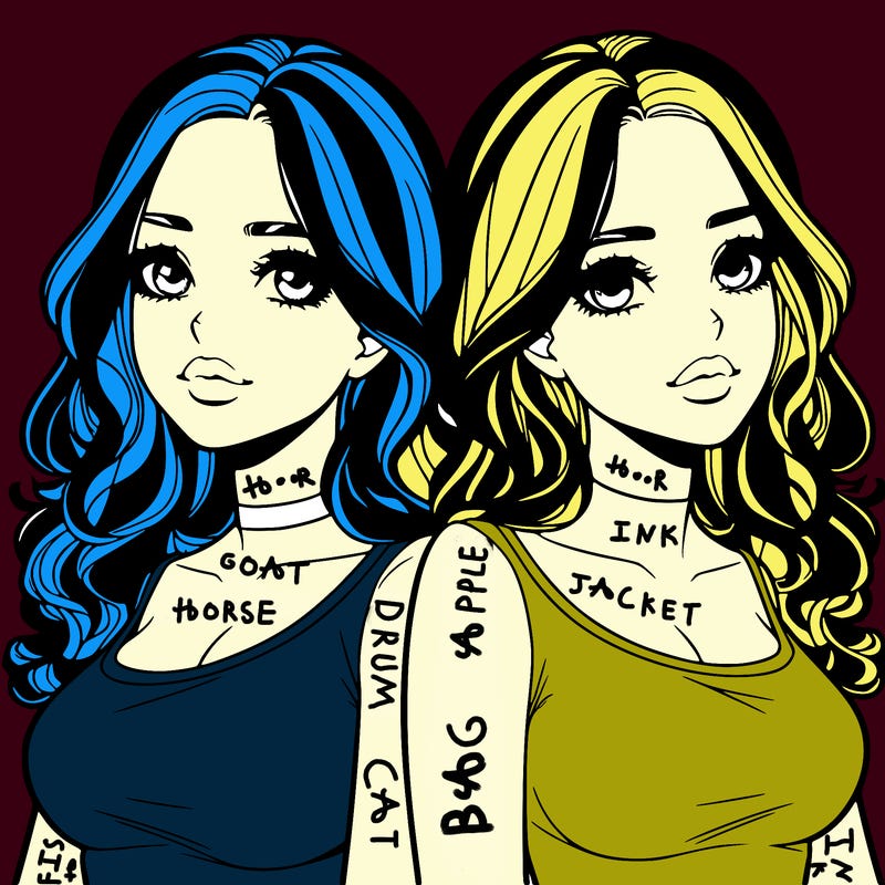 realistic twin sisters