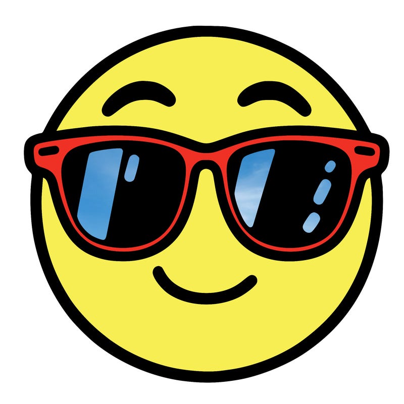 emoji with sunglasses