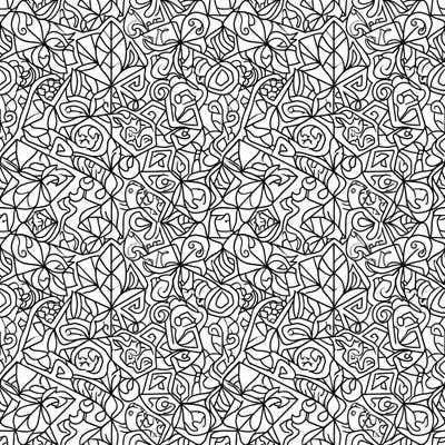 Explore the captivating world of tessellation with this detailed coloring page. Its seamless design of interlocking shapes promises a uniquely engaging and meditative artistic experience.