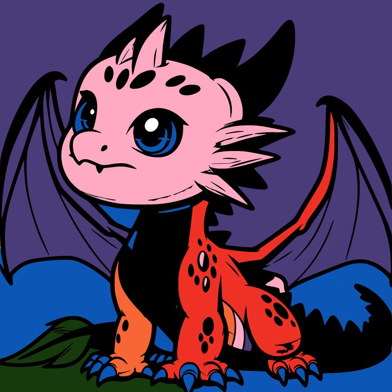fierce baby night dragon