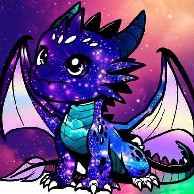 fierce baby night dragon