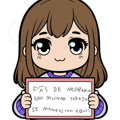 a girl holding a blank sign