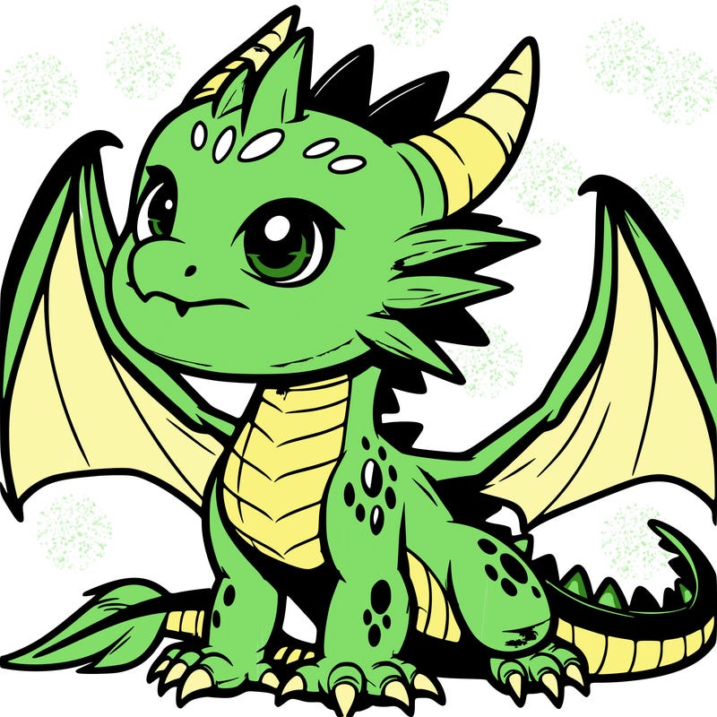 fierce baby night dragon