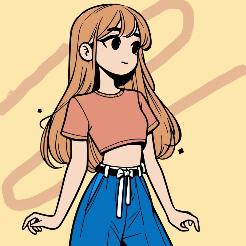 girl in a cute crop top