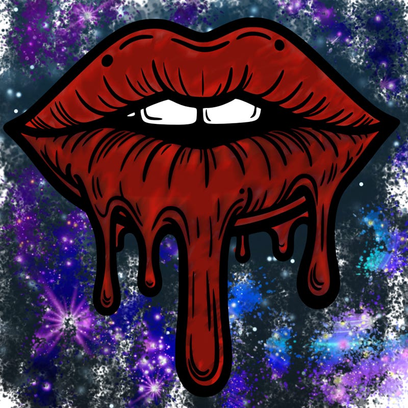 dripping lips