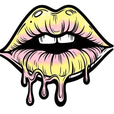 lips that look realistic and drip