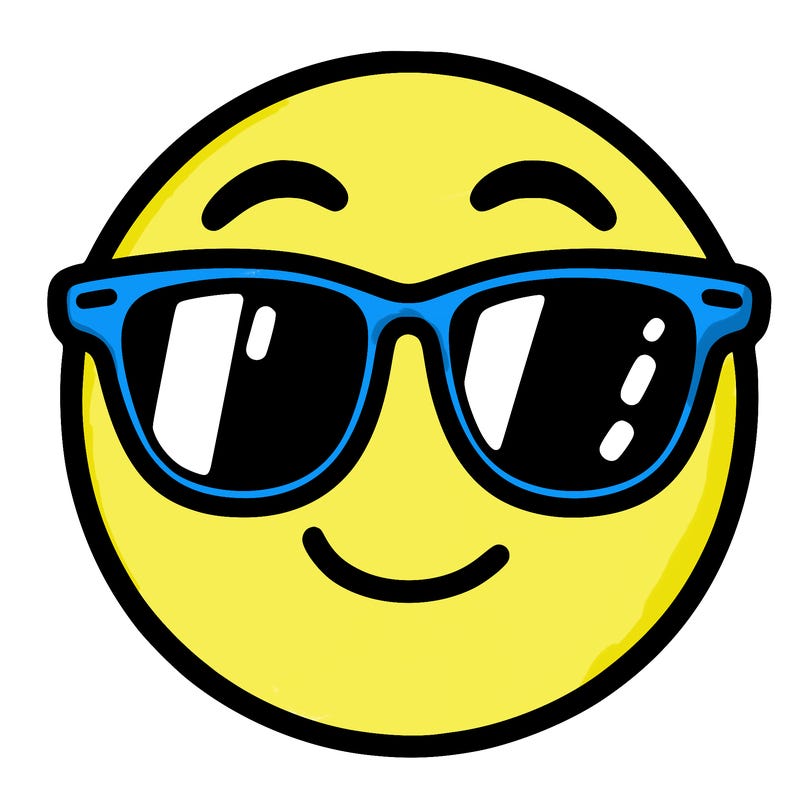 emoji with sunglasses