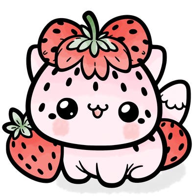 strawberry cat