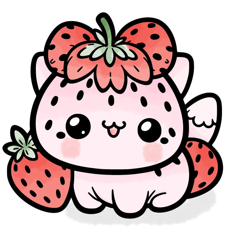 strawberry cat