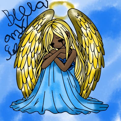 ethereal girl in grief, lonely and heartbroken