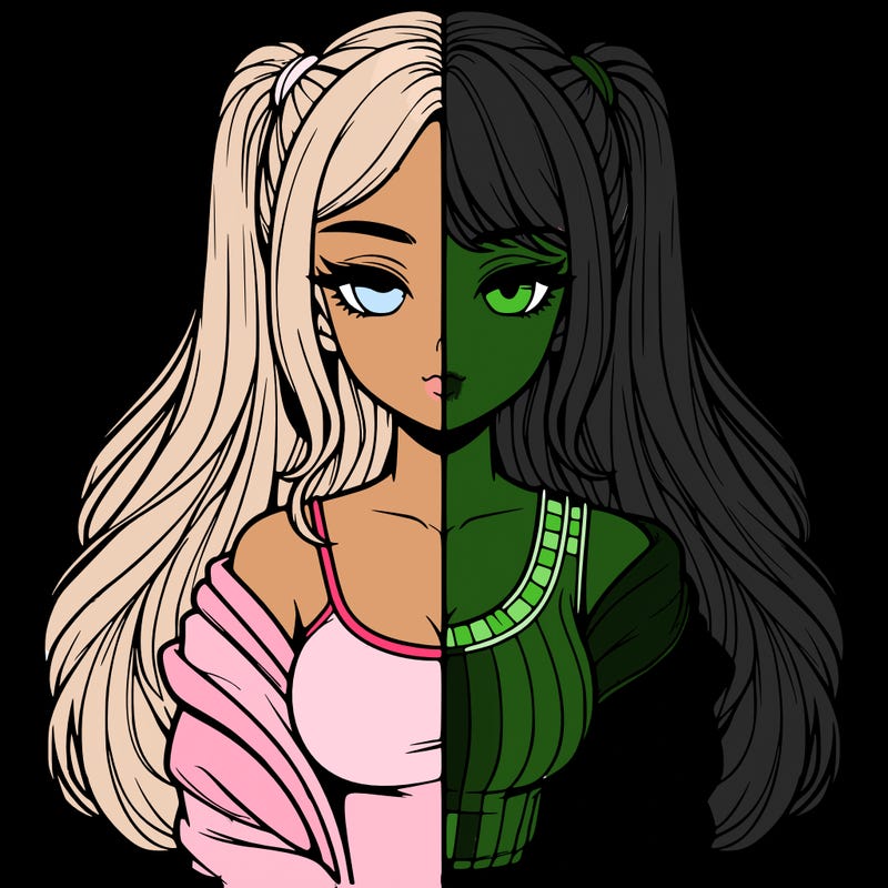 realistic girl split