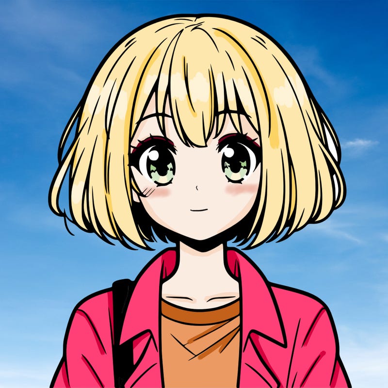 anime girl with short hair