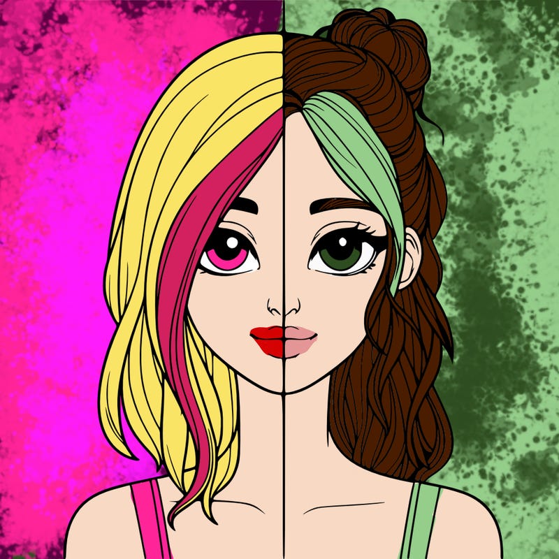 realistic girl split