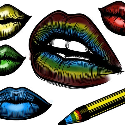 realistic  lips
