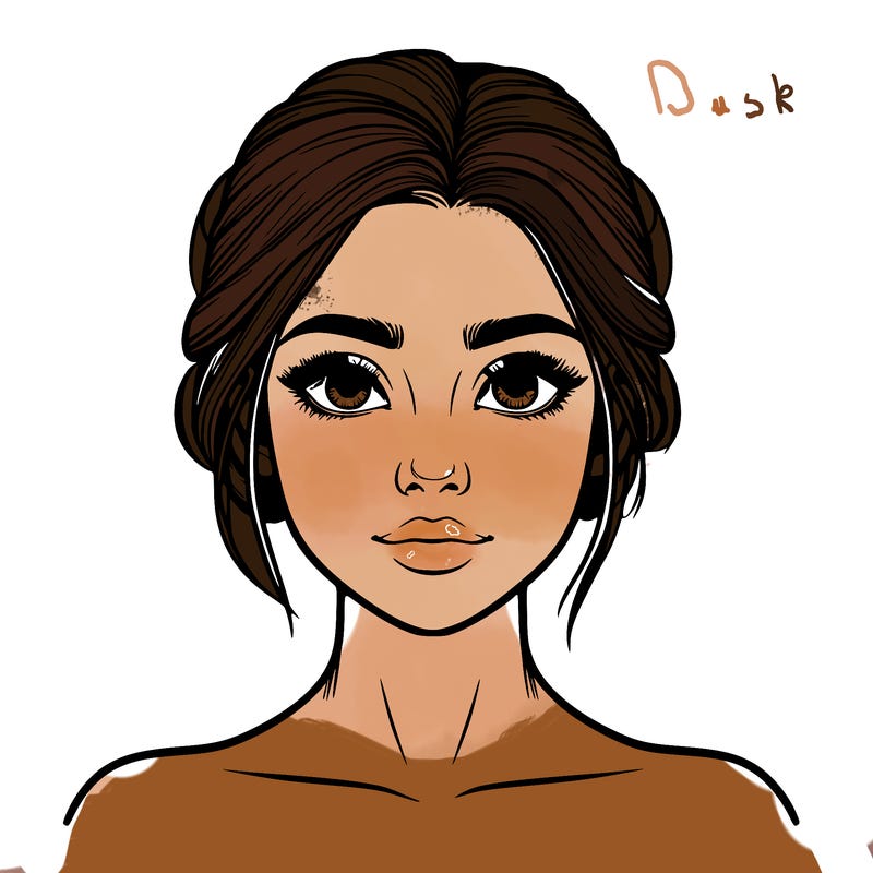 realistic girl with no makeup