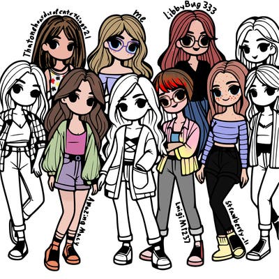 group of girls