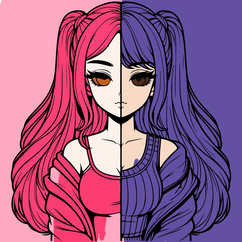 realistic girl split