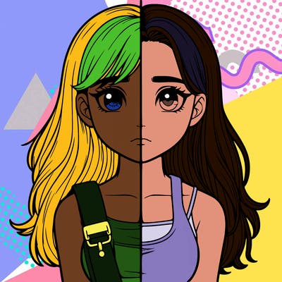 realistic girl split